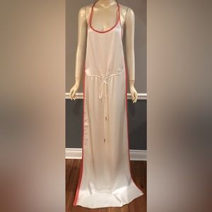 Dsquared2 Silk Dress High Slit Racer Back 44 L New